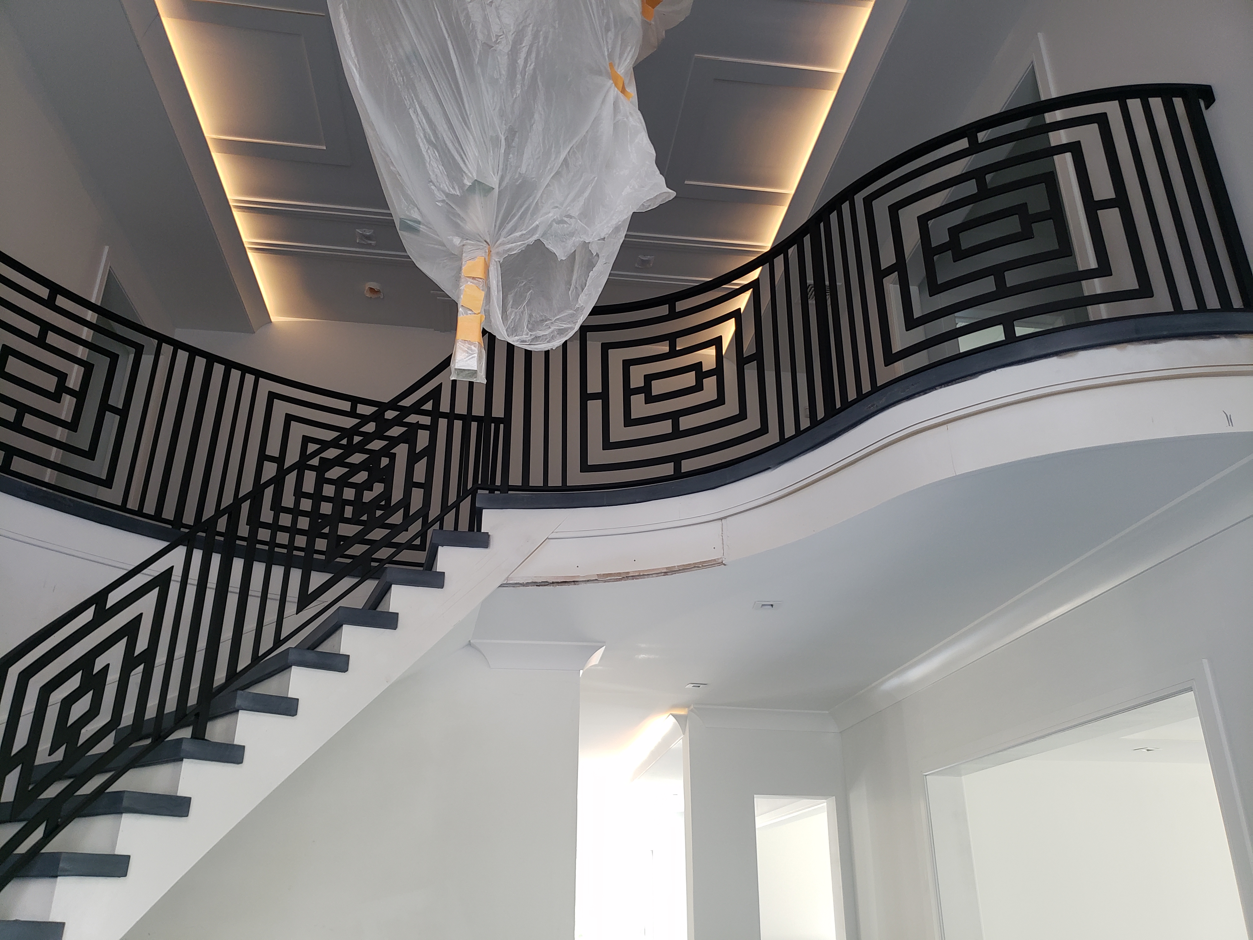 Custom Ornamental Steel Staircase and Railing