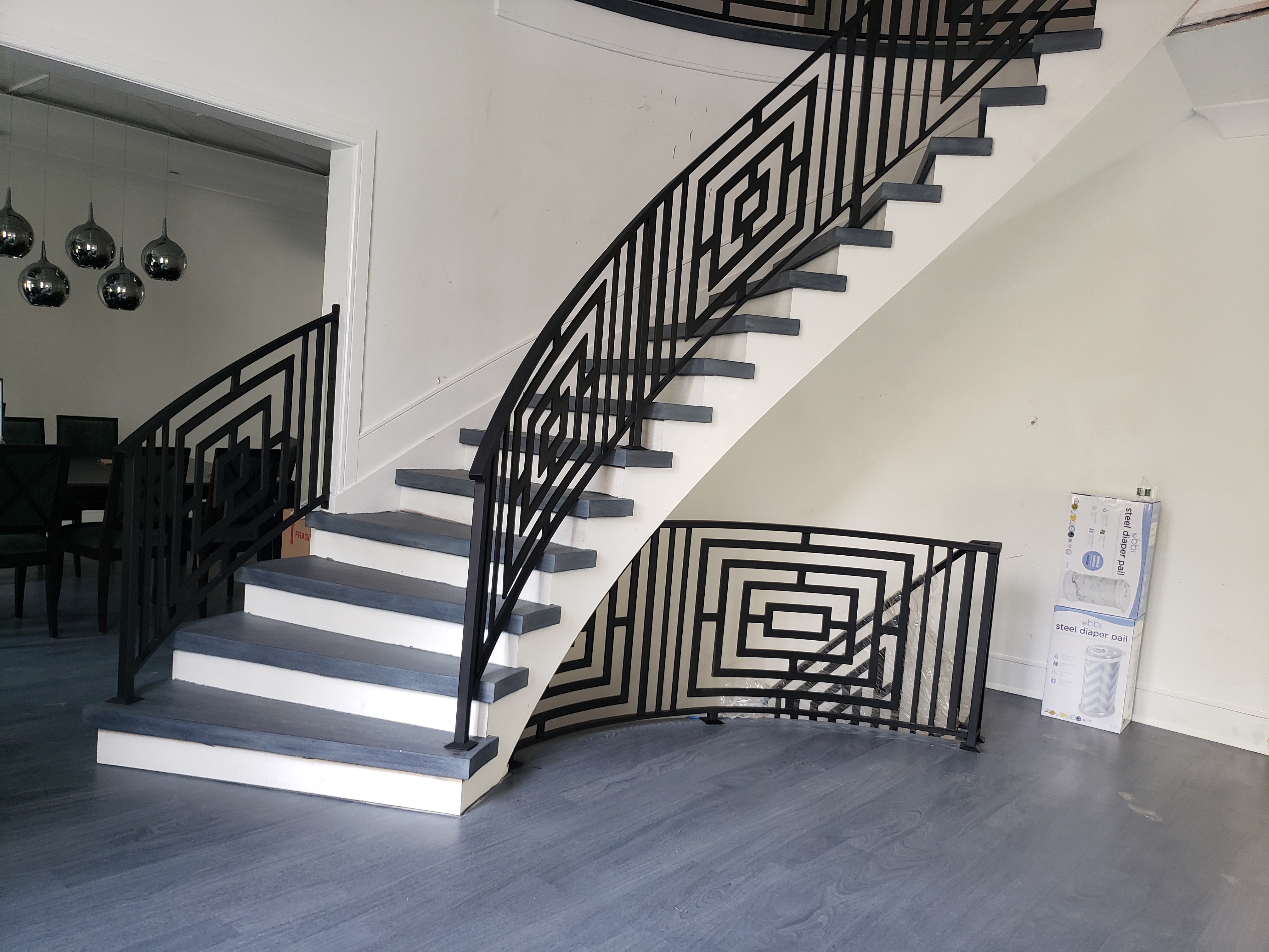 Custom Ornamental Steel Staircase and Railing, photo 2