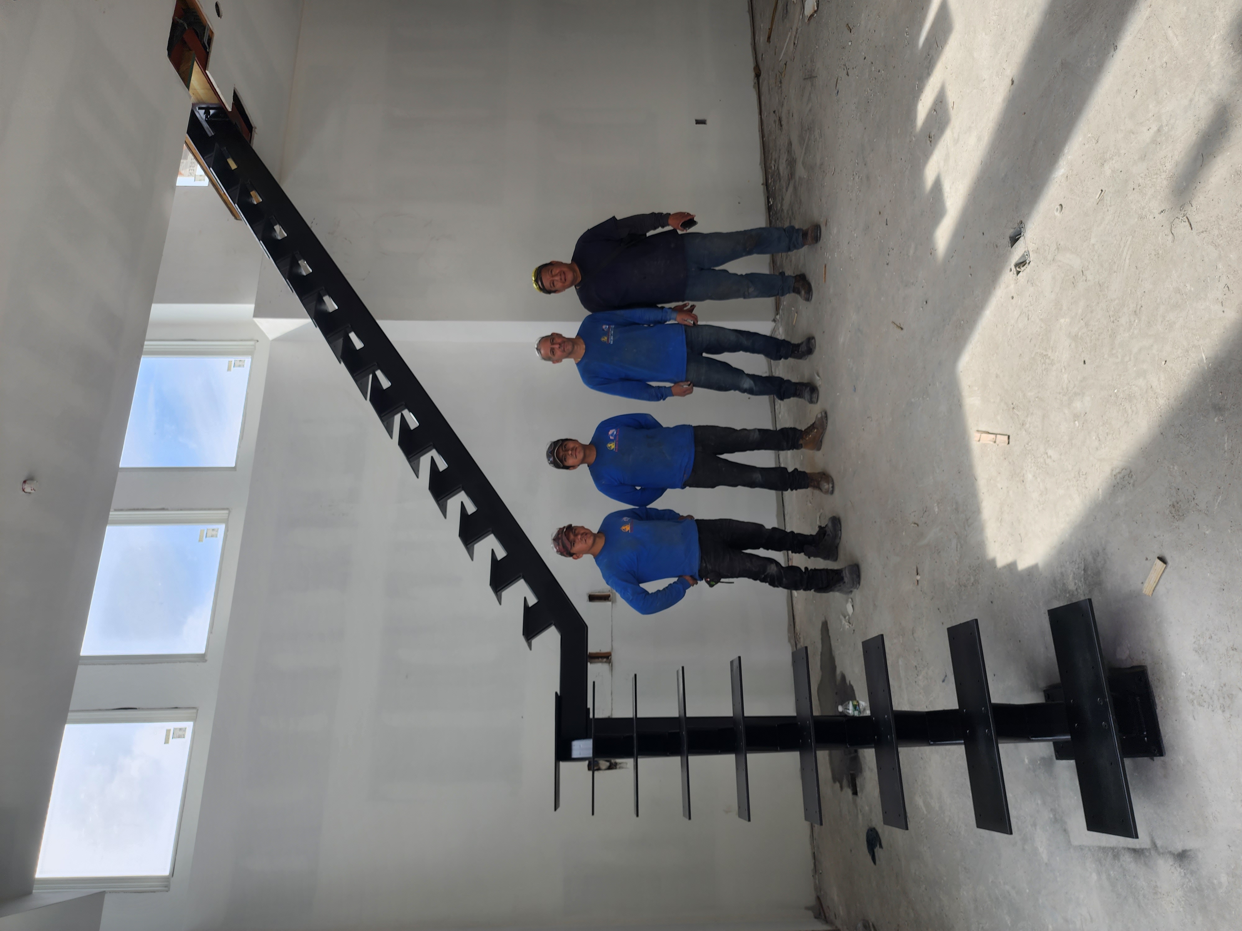 Custom Steel Stringer Staircase
